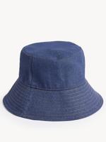 Kadın Mavi Denim Bucket Şapka