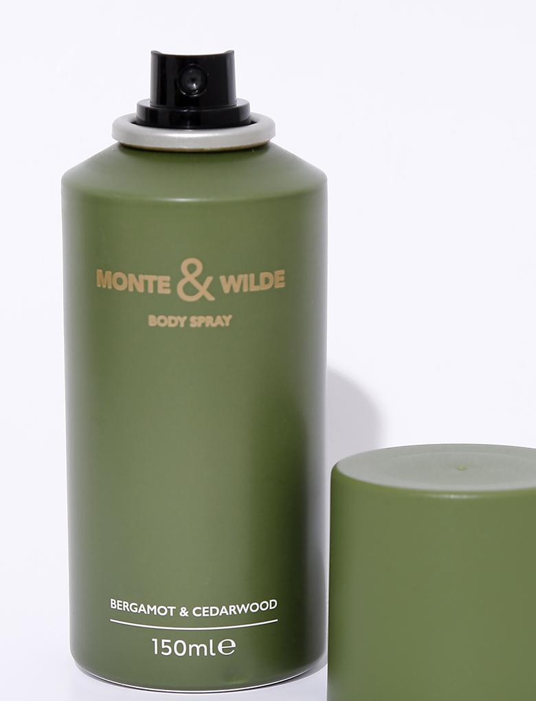 Kozmetik Renksiz Bergamot ve Sandal Ağacı Kokulu Vücut Spreyi 150 ml