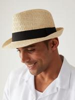 Erkek Gri Şerit Detaylı Sun Smart Şapka