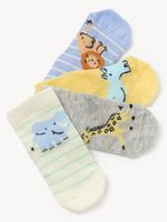 Çocuk Multi Renk 4'lü Hayvan Desenli Bebek Çorabı (0-3 Yaş)